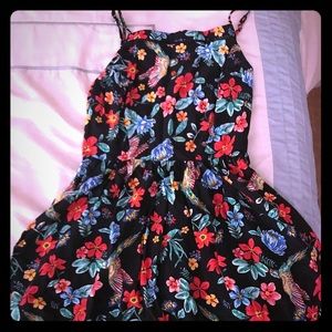 Old Navy Hummingbird Floral Dress-XS